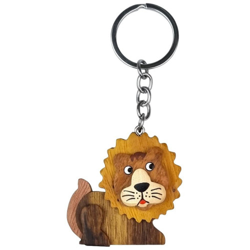2Kids Toys Dřevěná klíčenka velká Lev ležící