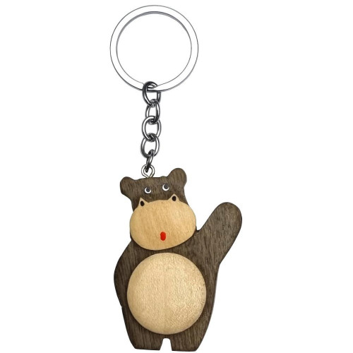 2Kids Toys Dřevěná klíčenka velká Hroch stojící