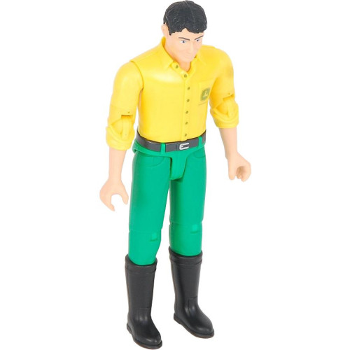 Bruder BWORLD Figurka John Deere žluté triko, zelené kalhoty