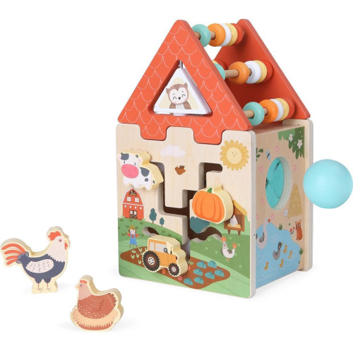 2Kids Toys Motorická kostka Farma 2 v 1