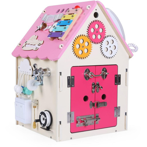 2Kids Toys Activity board Domeček růžový