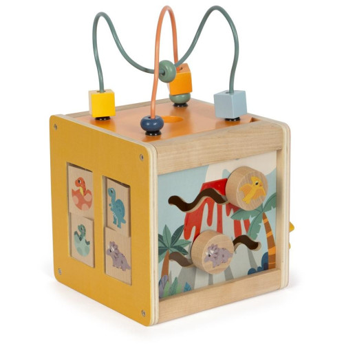 small foot Dřevěná motorická kostka Dino