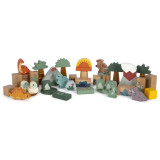 small foot Dřevěné kostky Dino