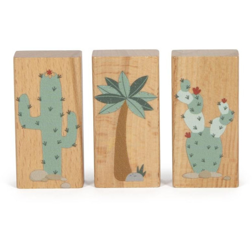 small foot Dřevěné kostky Dino