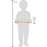 small foot Dřevěná káča s provázkem 1 ks