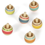 small foot Dřevěná káča s proužky 1 ks