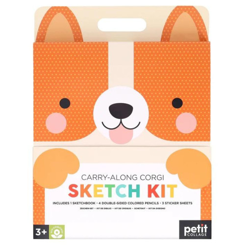 Petit Collage Cestovní výtvarná sada Corgi