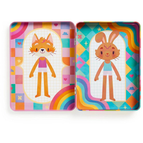 Mudpuppy Magnetická sada Oblékání v barvách duhy