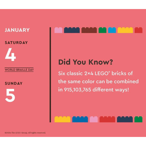 Chronicle Books Zábavný kalendář LEGO® 2025