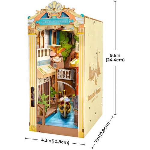 RoboTime 3D skládačka Zarážka na knihy Romantické Benátky