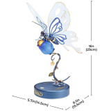 RoboTime 3D mechanická skládačka Modrý motýl