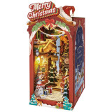 RoboTime 3D skládačka Zarážka na knihy Vánoční ulička