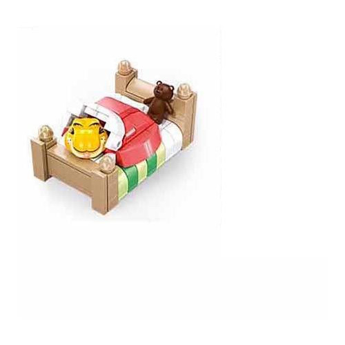 Sluban Builder M38-B1221E Garfield v posteli