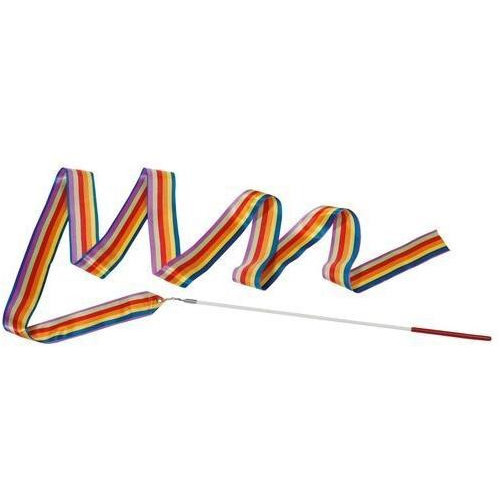 Goki Gymnastická duhová stužka s hůlkou