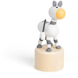 Bigjigs Toys Dřevěná mačkací zvířátka Safari Zebra