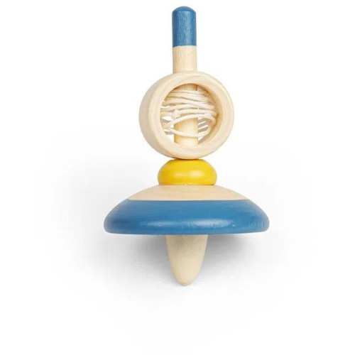 Bigjigs Toys Dřevěná káča s provázkem 1 ks