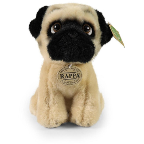 Rappa Plyšový pes mops 18 cm ECO-FRIENDLY
