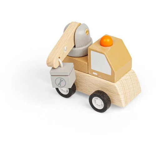 Bigjigs Toys Natahovací stavební autíčko Jeřáb