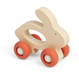 Bigjigs Toys Zvířátko na kolečkách Králíček