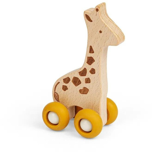 Bigjigs Toys Zvířátko na kolečkách Safari Žirafa