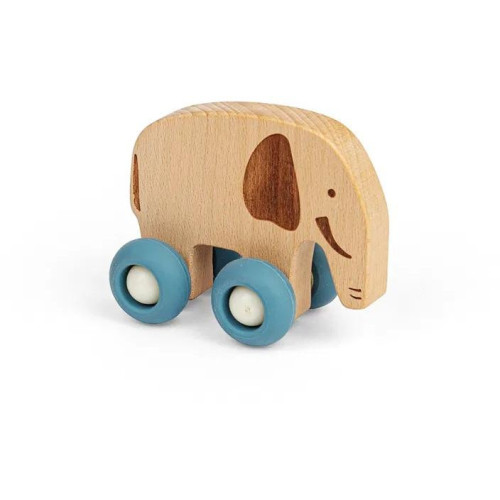 Bigjigs Toys Zvířátko na kolečkách Safari Slon