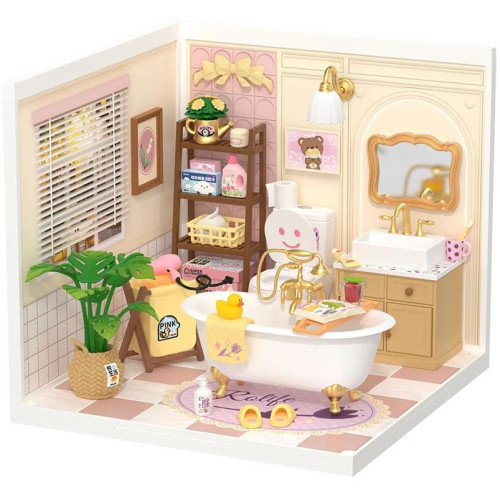 RoboTime Miniatura domečku Dívčí koupelna