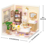 RoboTime Miniatura domečku Dívčí koupelna