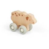 Bigjigs Toys Domácí zvířátko na kolečkách Ovečka