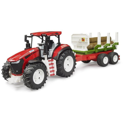 Bruder Traktor ROADMAX s přívěsem na dřevo a kládami
