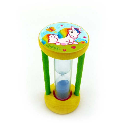 Hess Přesýpací hodiny pro měření doby čištění zubů Jednorožec