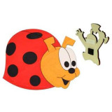 DoDo Dřevěná magnetka beruška