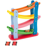 small foot Dřevěná závodní dráha 4 autíčka