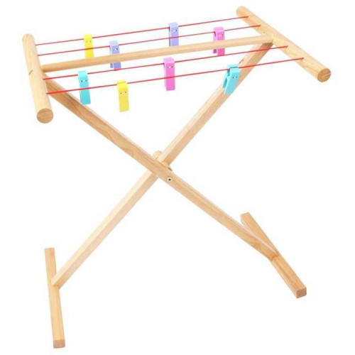 Bigjigs Toys Dřevěný sušák na prádlo