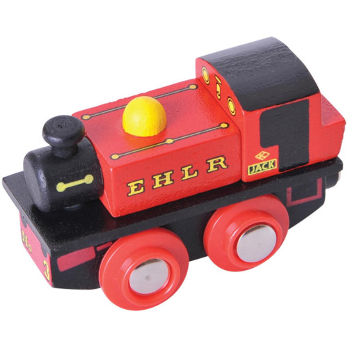 Bigjigs Rail Dřevěná replika lokomotivy EHLR Jack