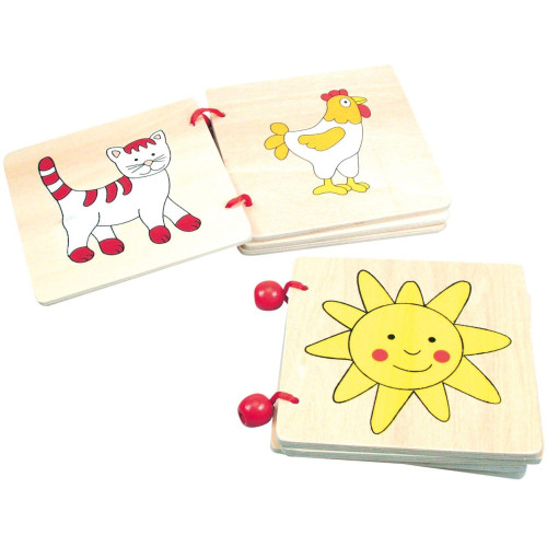 Bino Dřevěná knížka 1ks