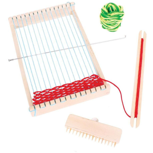 Bigjigs Toys Dřevěný tkalcovský stav