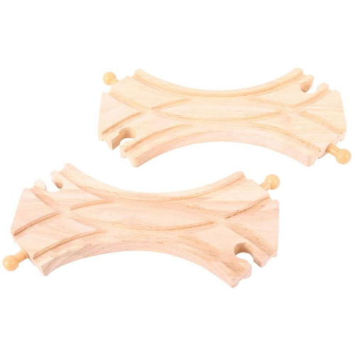 Bigjigs Rail Spojená symetrická výhybka 2 ks