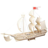 Woodcraft Dřevěné 3D puzzle plachetnice přírodní