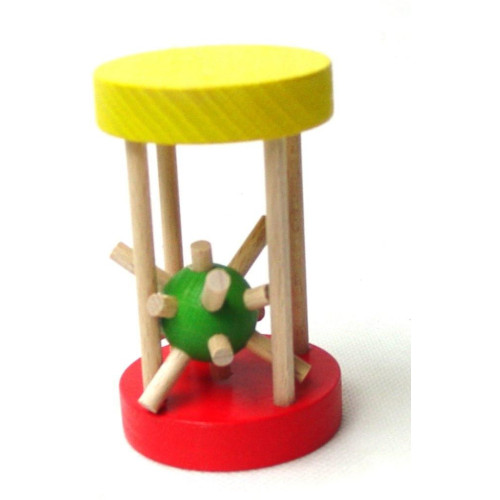 Dřevěný ježek v kleci velký