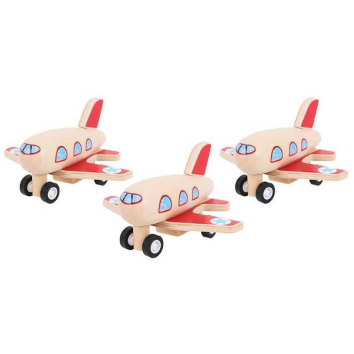 Bigjigs Toys Dřevěné natahovací letadlo 1 ks