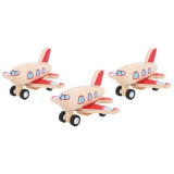 Bigjigs Toys Dřevěné natahovací letadlo 1 ks