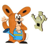 DoDo Dřevěná dekorační magnetka Krtkův kamarád zajíc