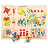 Bigjigs Toys Obrázkové počítací puzzle