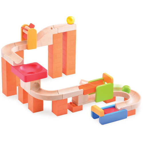 Wonderworld Dřevěná kuličková dráha TRIX - Kolotoč a Vír
