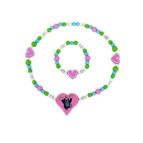Detoa Náhrdelník a náramek Krtek a srdíčka