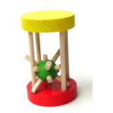 Dřevěný ježek v kleci malý