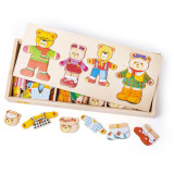 Bigjigs Toys Oblékací puzzle Medvědí rodinka