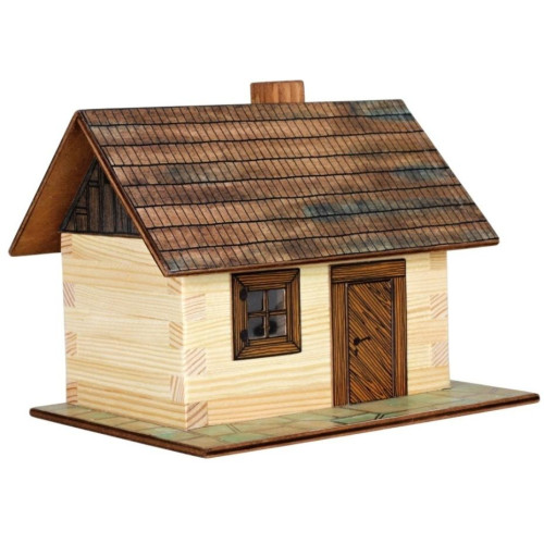 Walachia Dřevěná slepovací stavebnice Roubená chaloupka