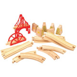 Bigjigs Rail Dřevěné koleje set most 18 dílů