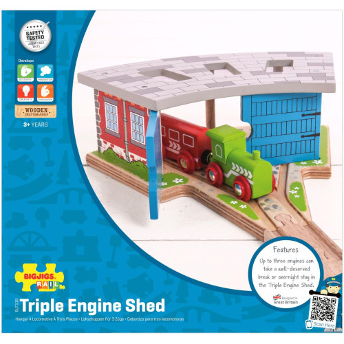 Bigjigs Rail Trojité depo s vraty